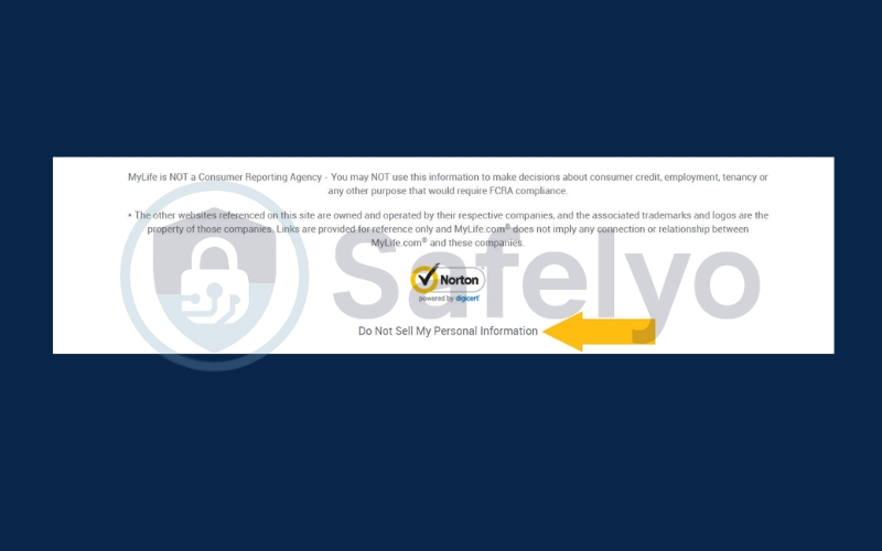 Access the opt-out request page