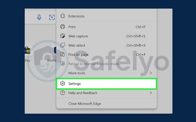 Click Settings