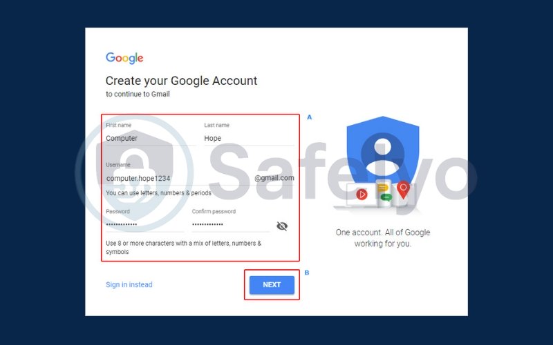 Create a new email address
