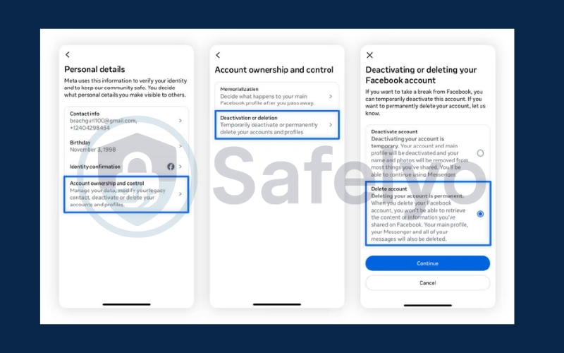 Delete old and unused online accounts