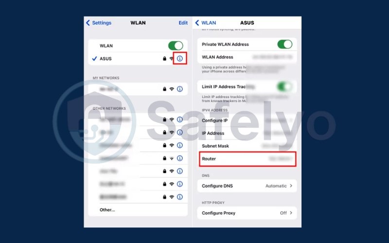 In 'WLAN' section, click 'i' and choose Router. In 'WLAN' section, click 'i' and choose Router