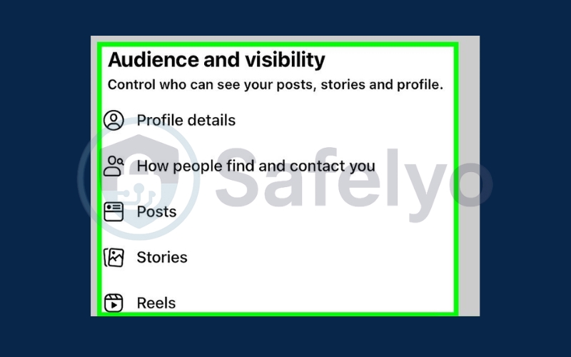 Go to "Audience and visibility" section Go to "Audience and visibility" section