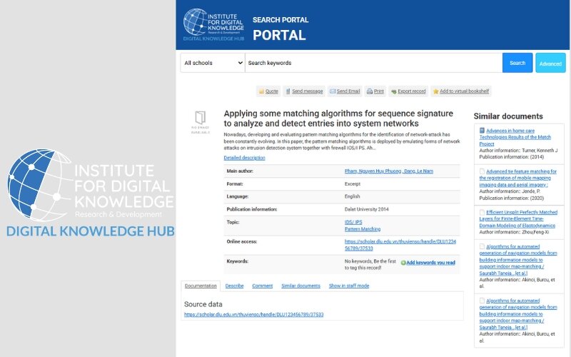 Applying some matching algorithms for sequence signature to analyze and detect entries into system networks