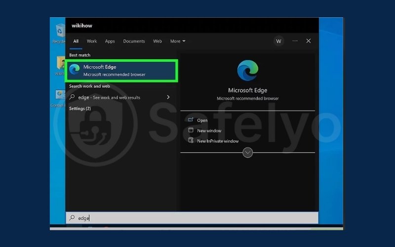 Open Microsoft Edge