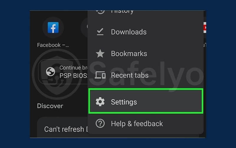 Select Settings