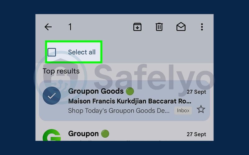 Tap Select all