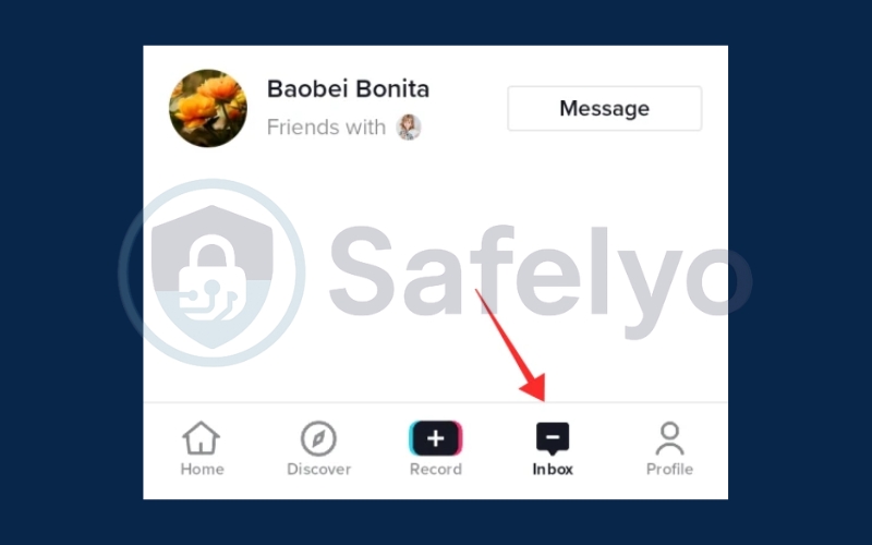 Tap the Inbox icon