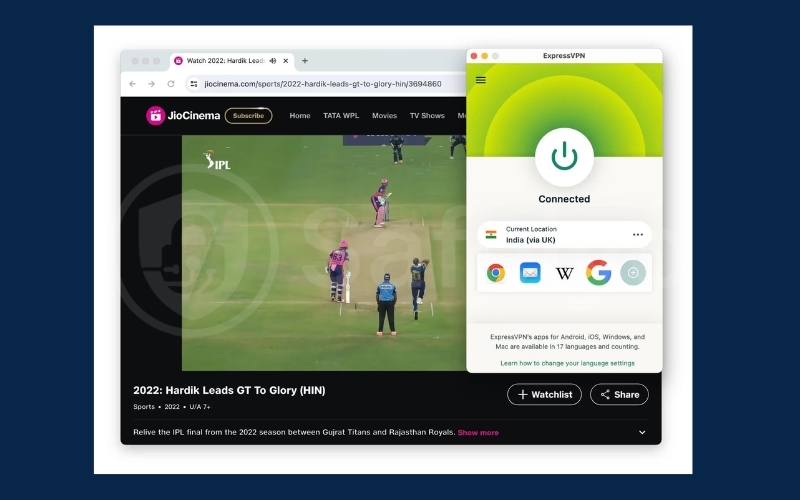 Using VPN with JioHotstar