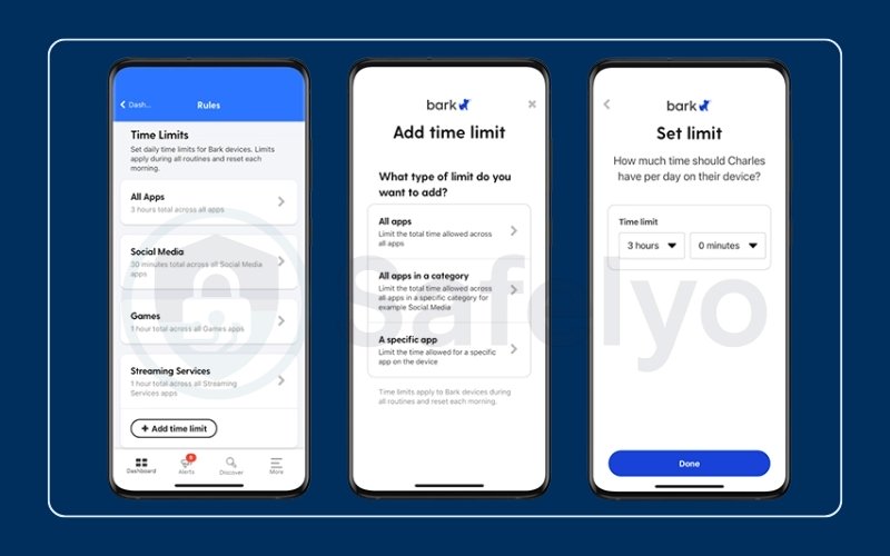 Bark Phone: Use routines and daily limits