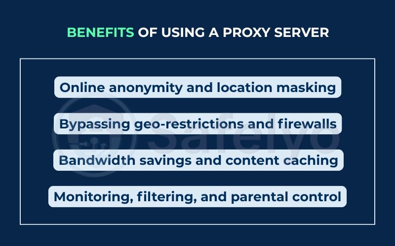 Benefits of using a proxy server
