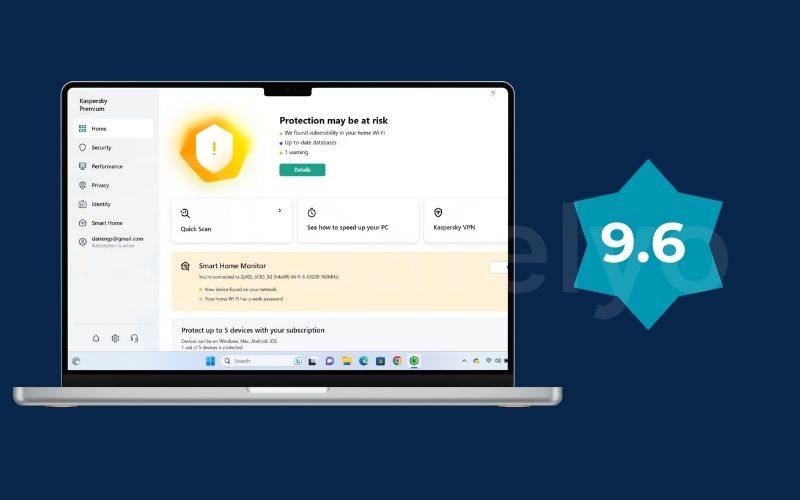 Best for financial protection anti-theft: Kaspersky premium