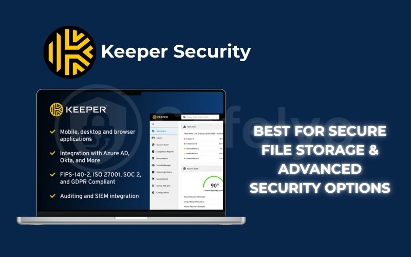 Best for secure file storage advanced security options: Keeper Security