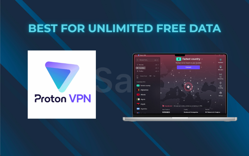 Best for unlimited free data: Proton VPN
