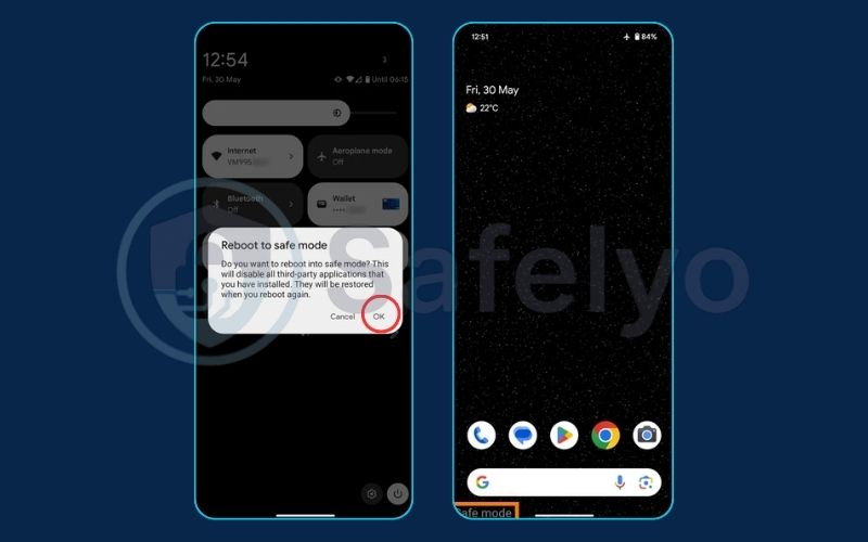 Boot into safe mode and remove suspicious apps Boot into safe mode and remove suspicious apps