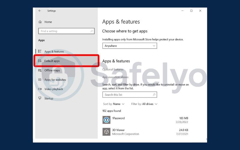 Change the default browser in Windows 10 3 Change the default browser in Windows 10 3