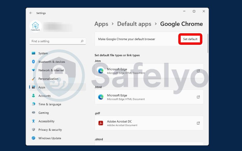 Change the default browser in Windows 11 5 Change the default browser in Windows 11 5
