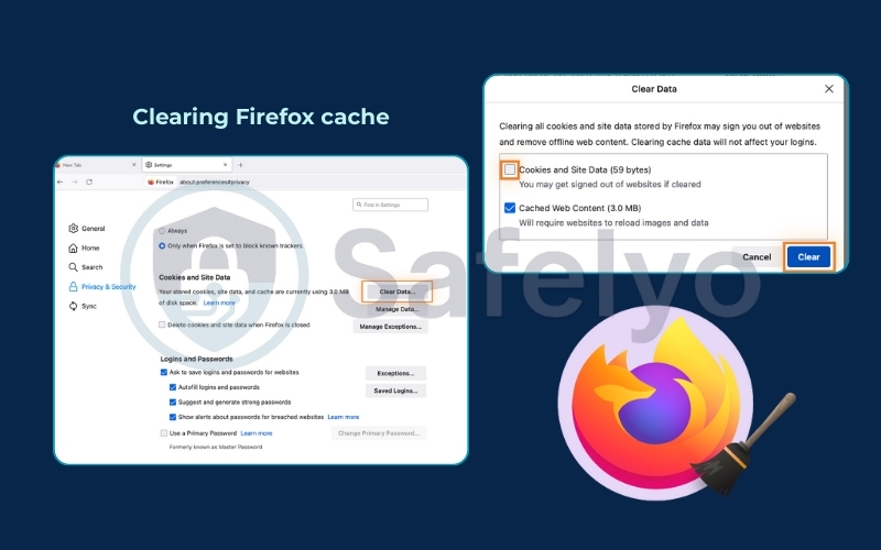 Clearing Firefox Cache on Mac Clearing Firefox Cache on Mac