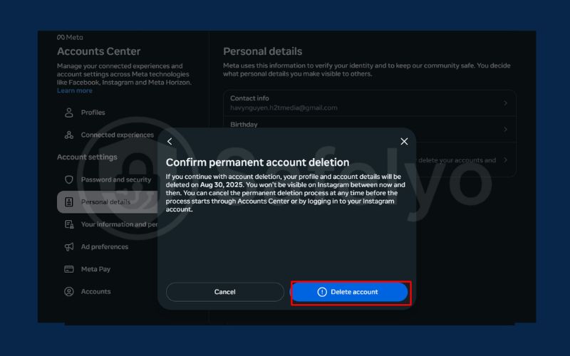 Delete Instagram account via web browser 9 Delete Instagram account via web browser 9