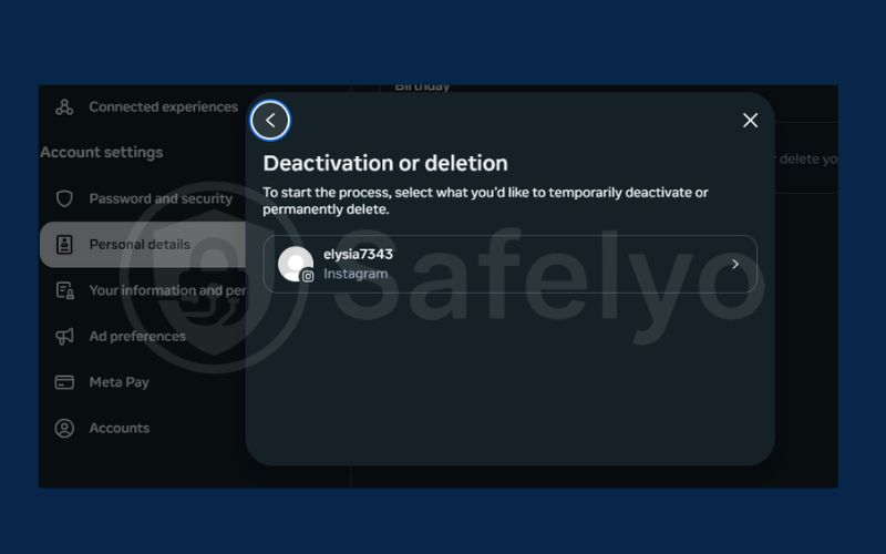 Delete Instagram account via web browser 5 Delete Instagram account via web browser 5