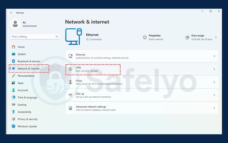 How to turn off vpn on computer