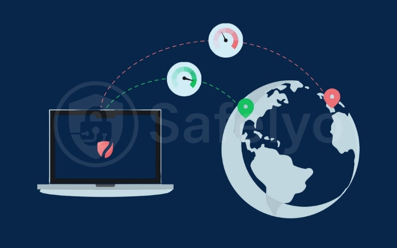 Distance to the VPN server also impacts the internet speed