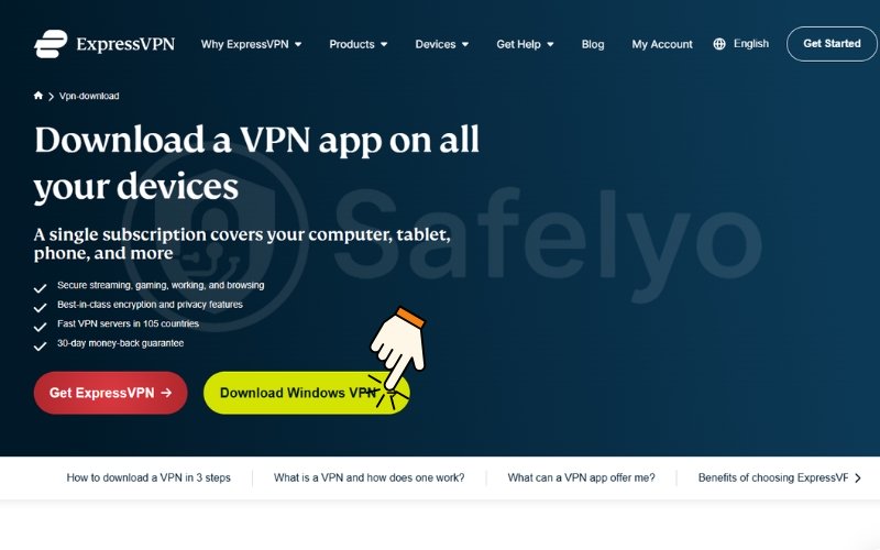 Download and install the latest ExpressVPN app