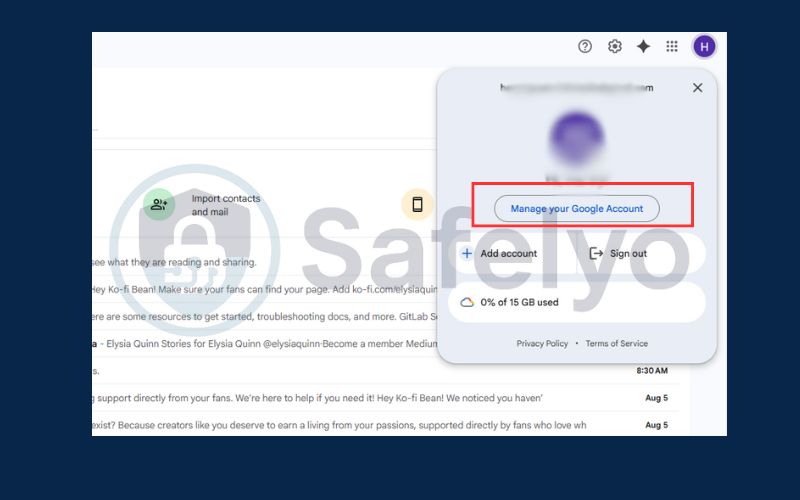 Enable two factor authentication in Gmail on PC 2 Enable two factor authentication in Gmail on PC 2