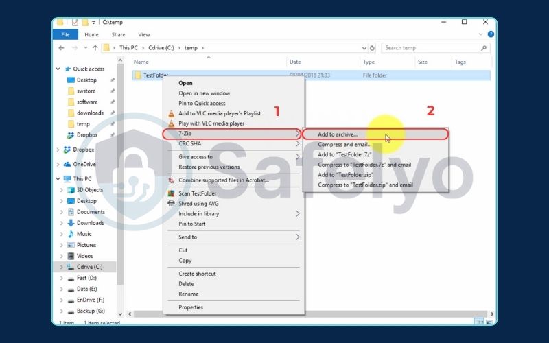Encrypt any file (or multiple files) with 7-Zip (1)