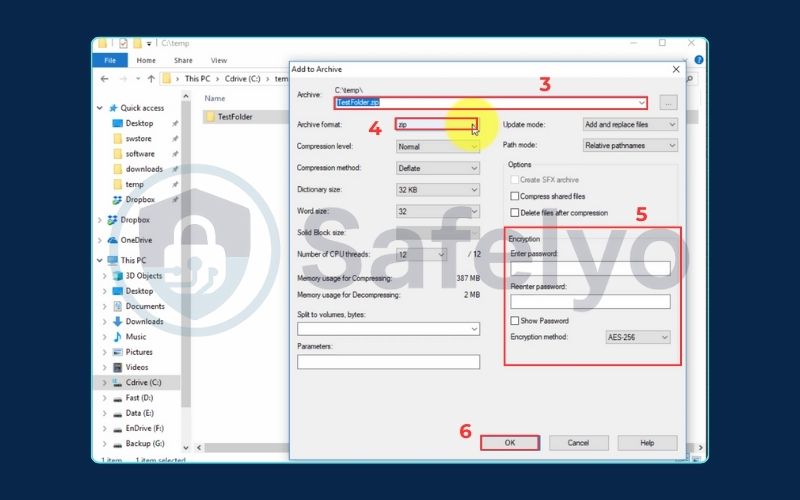 Encrypt any file (or multiple files) with 7-Zip (2)