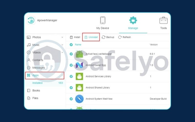 Find and delete suspicious apps (2) Find and delete suspicious apps (2)