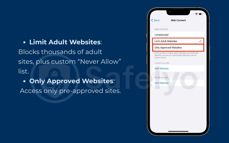 How to block a website on phone (iPhone / iPad)