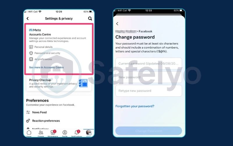How to change a password on facebook on the mobile app How to change a password on facebook on the mobile app