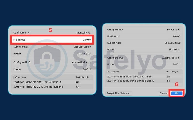 How to change your private IP address On macOS (3) How to change your private IP address On macOS (3)