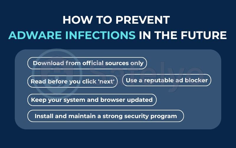 How to prevent adware infections in the future How to prevent adware infections in the future