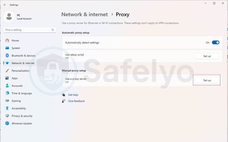 How to set up a proxy on Chrome for Windows