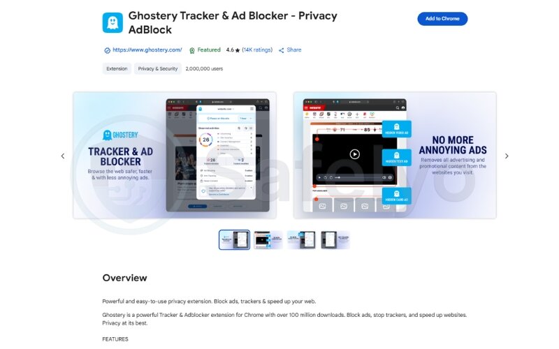 Install tracker-blocking extensions - Ghostery