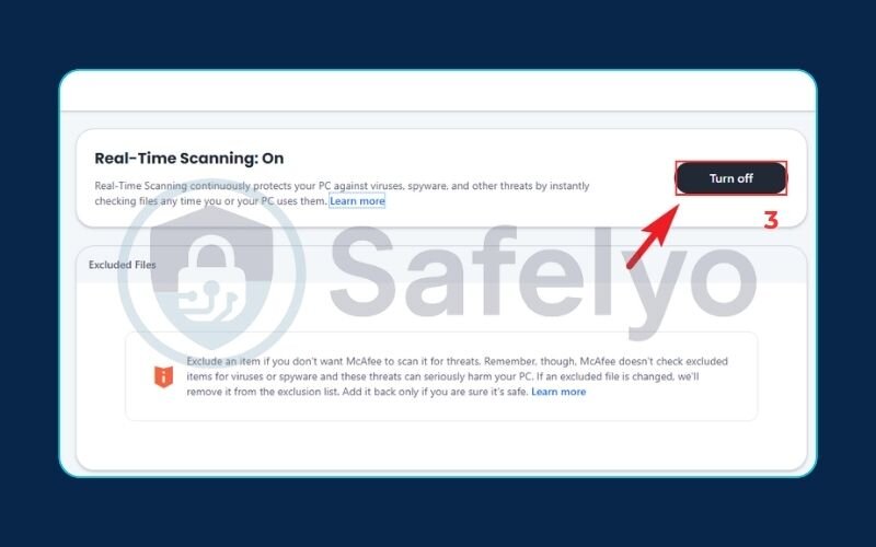 How to temporarily disable McAfee features on Windows 10 & 11 (2)