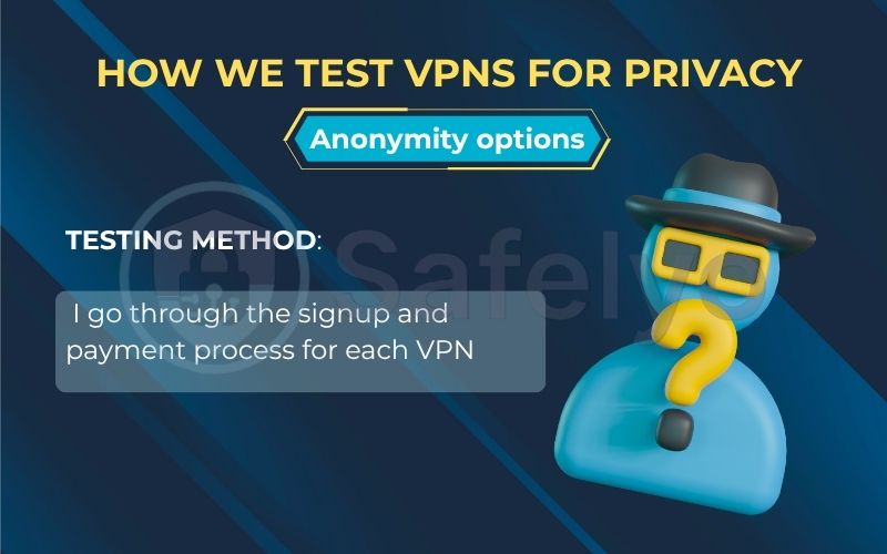 How we test VPNs for privacy through Anonymity options How we test VPNs for privacy through Anonymity options