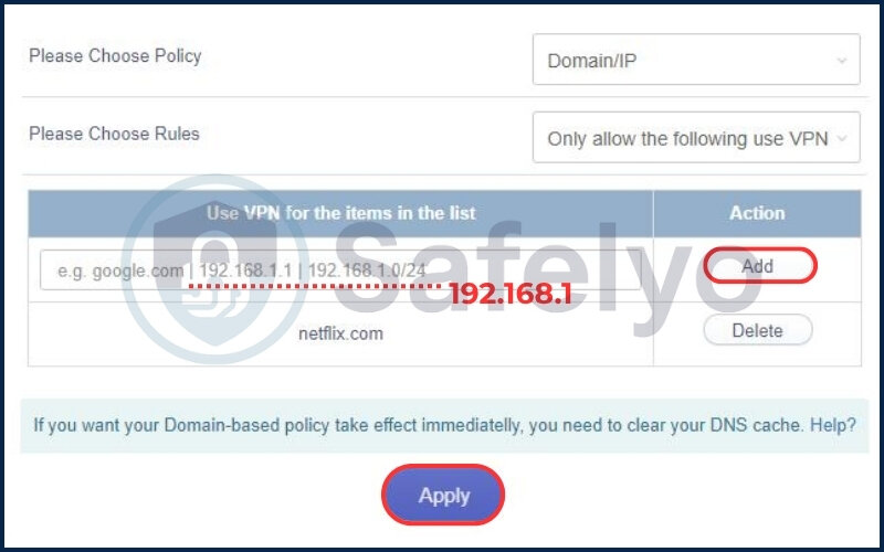 Log in to your GL.iNet admin panel