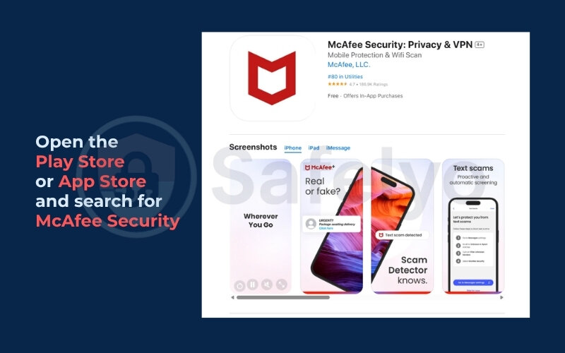 How to use mcafee vpn - Install the app
