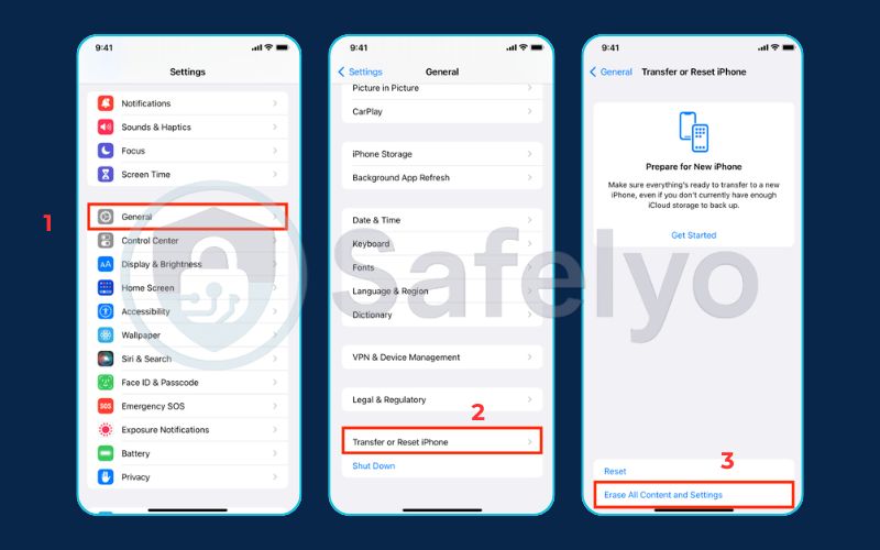 Perform a factory reset