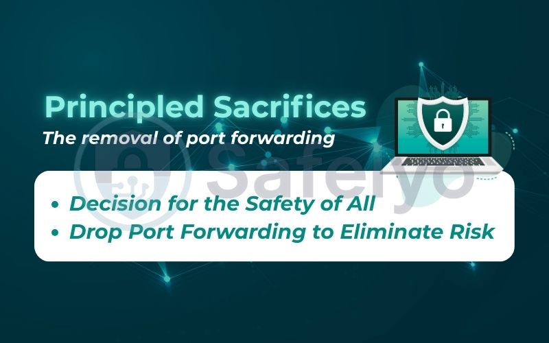 Principled Sacrifices: The removal of port forwarding Principled Sacrifices: The removal of port forwarding