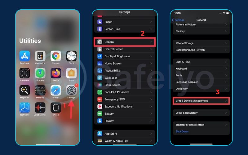 Scan for unknown apps and configuration profiles