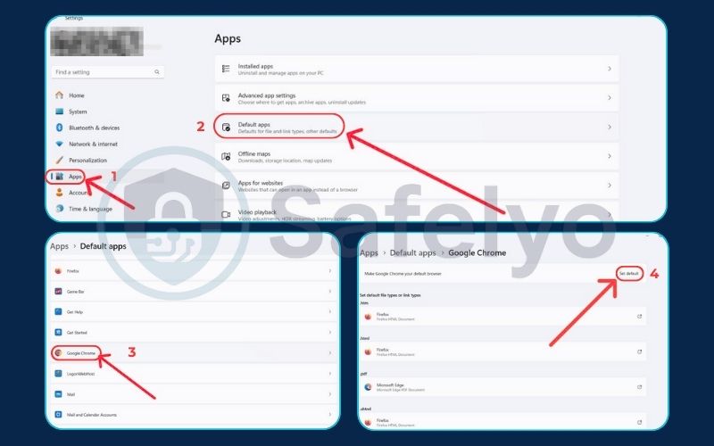 Set your default browser in system settings on Windows 11 Set your default browser in system settings on Windows 11