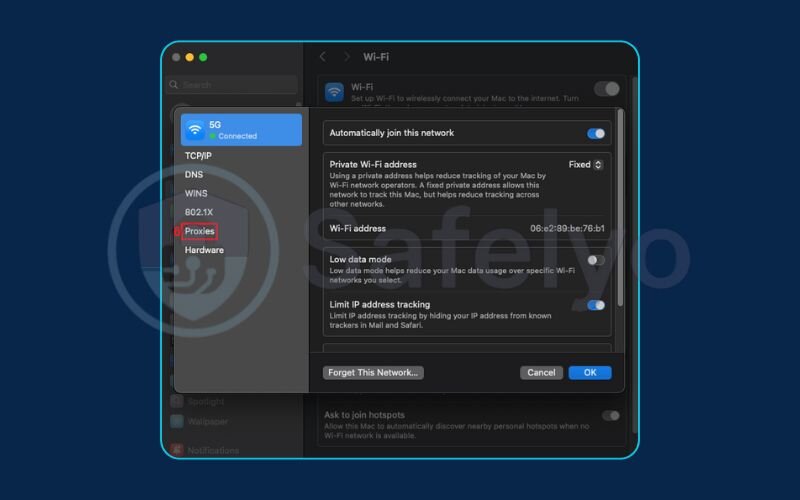 Setting up new Linux proxy on a client by MacOS (5) Setting up new Linux proxy on a client by MacOS (5)