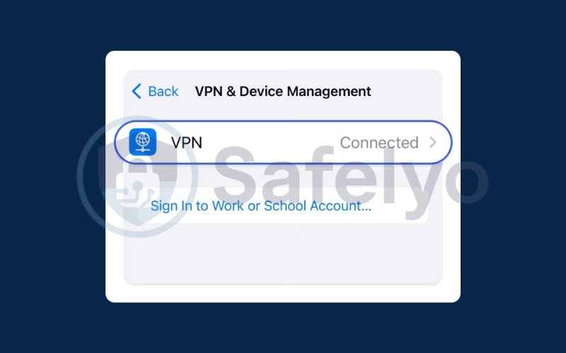 Turn off VPN from Settings 2 Turn off VPN from Settings 2