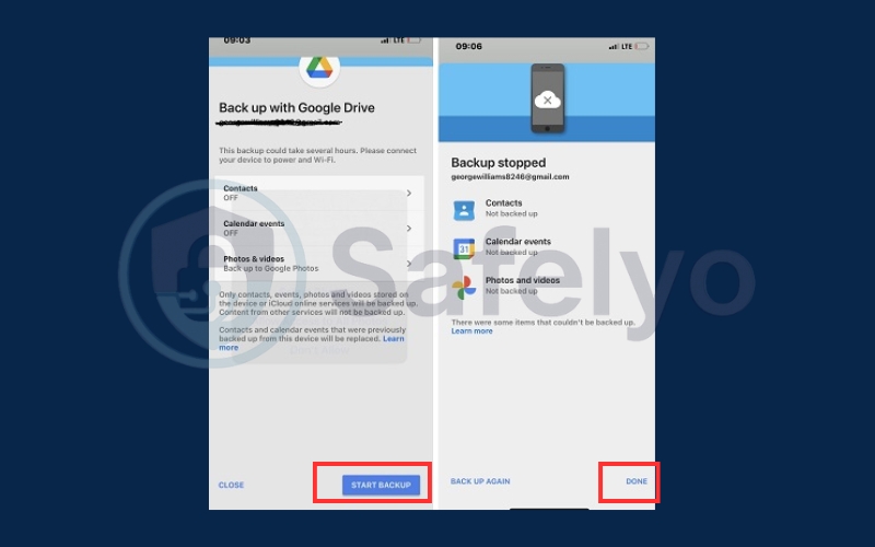 Use Google Drive to backup iPhone without iCloud 3
