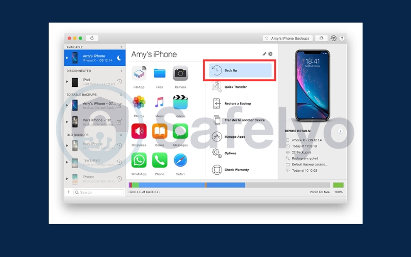 Use iMazing backup software 2