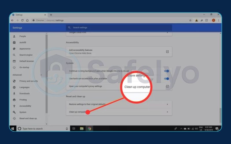 Reset Chrome settings to default (3)