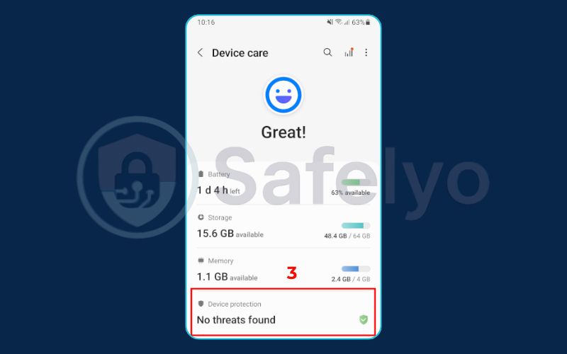 Using Device Care (2)